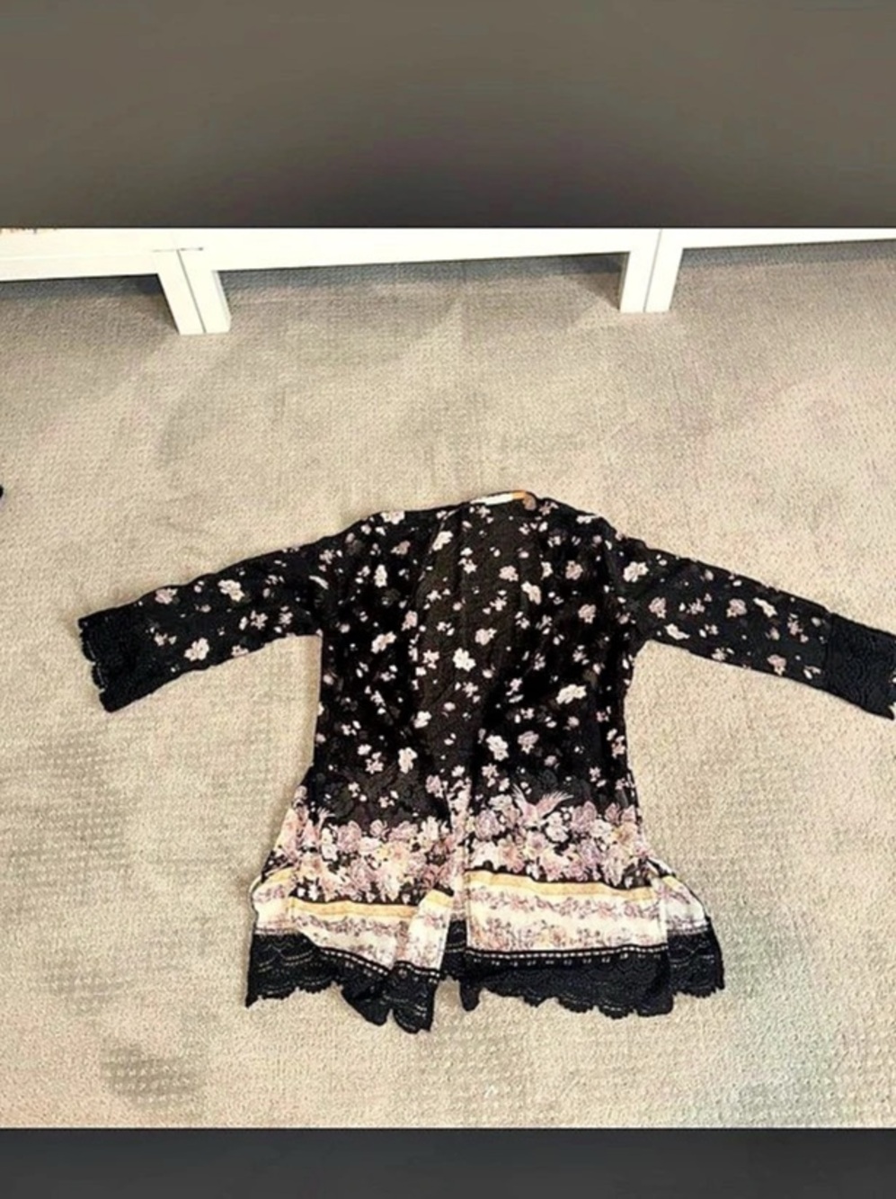Rewind Floral Mini Dress in Black & Pink Size Small
